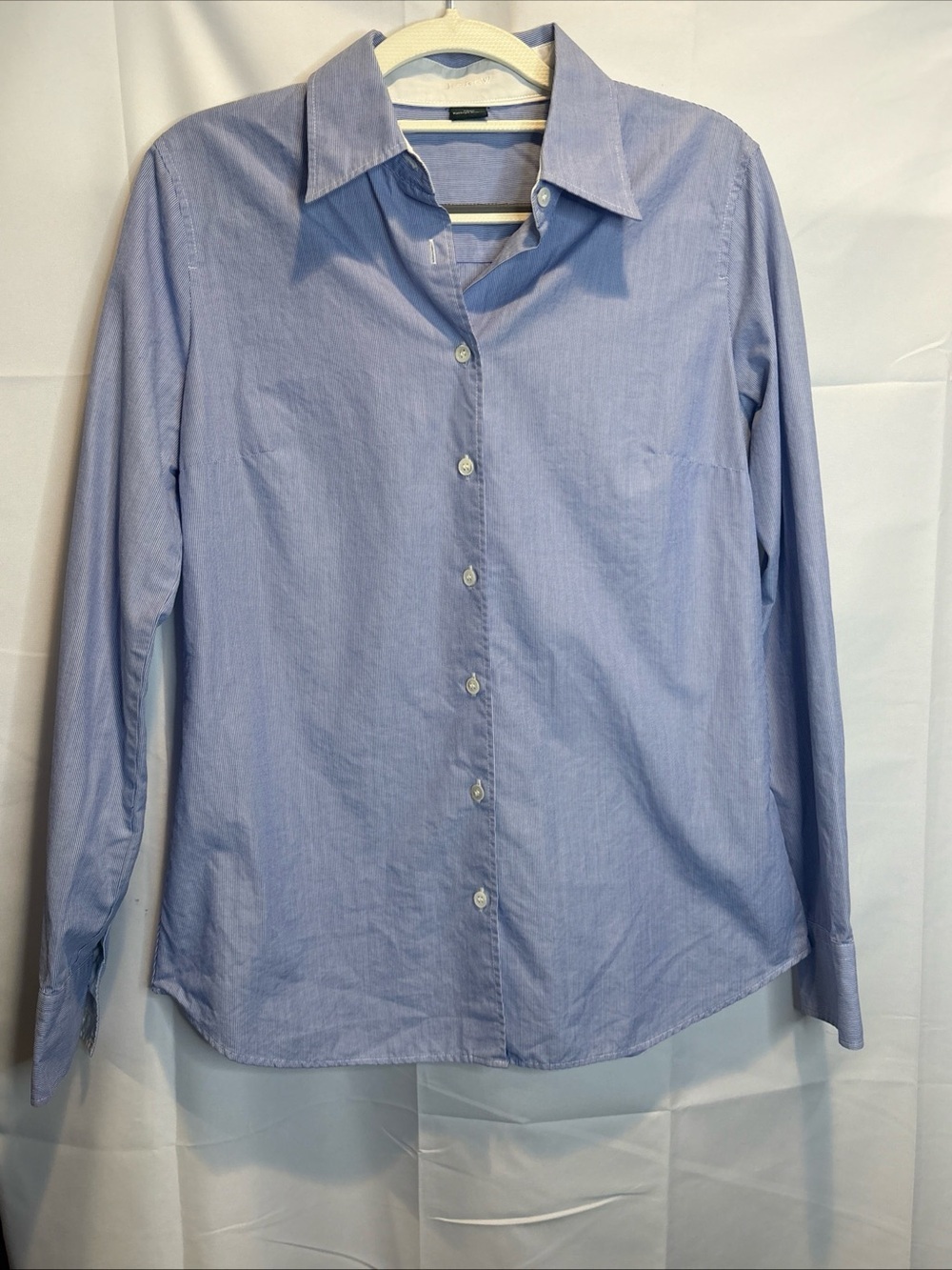 J. Crew Kathryn Slim-Fit Light Blue strip Button-Down Women's Shirt